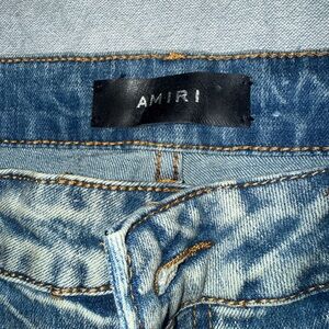 AMIRI Distressed Blue Jeans